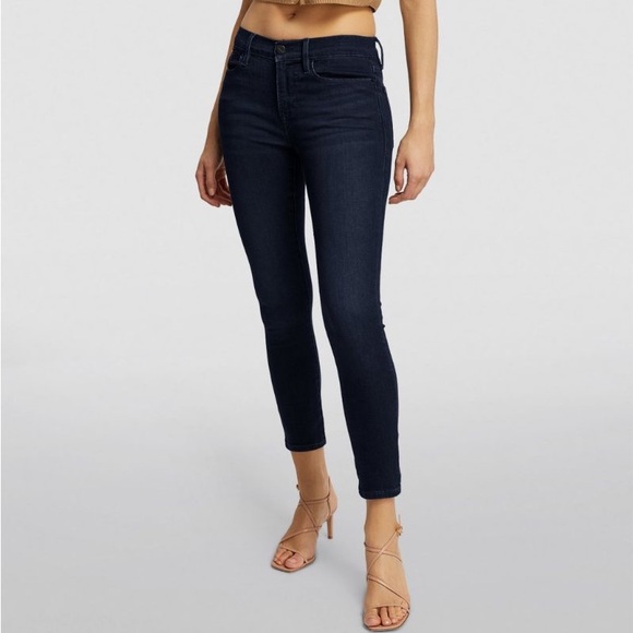 Frame le skinny de Jeanne crop indigo denim - Picture 2 of 11